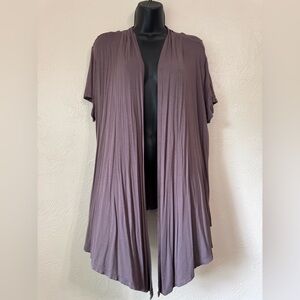 Maurices Mauve Open Cardigan